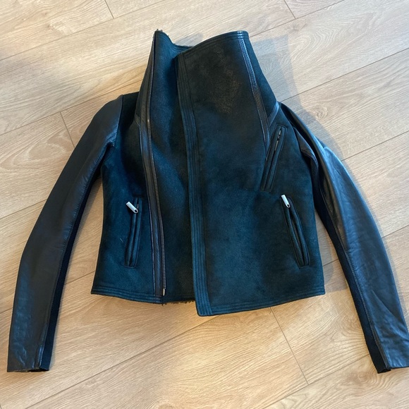Kookai black leather jacket size 34 - Picture 2 of 6